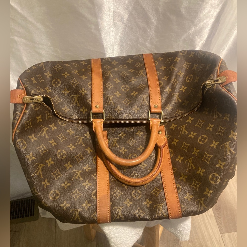 Authentic 58 Louis Vuitton Keep all Weekender Luggage Bag - Picture 3 of 16